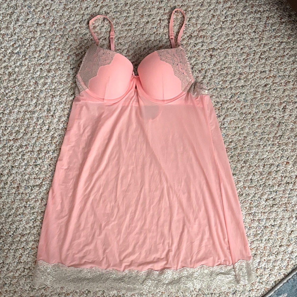 Victoria's Secret Pink Chemise with Lace Accents